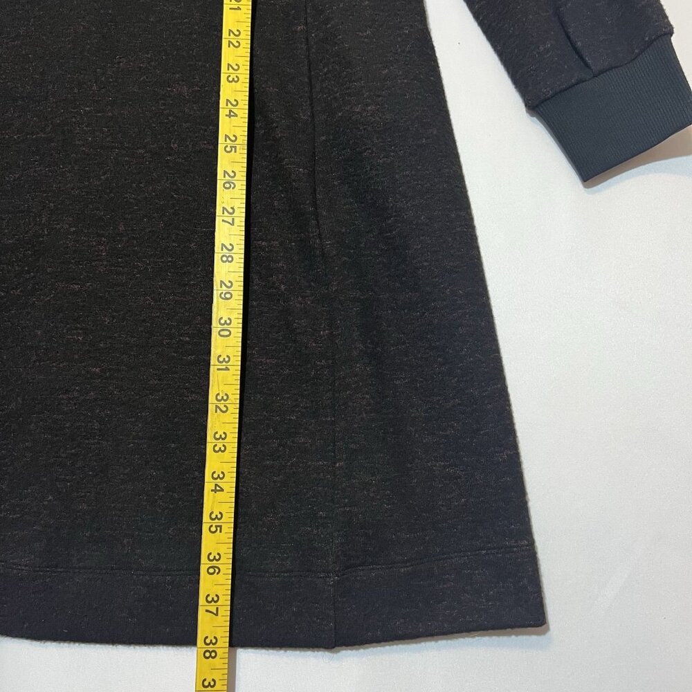 Cabi Women’s Cuddle Dress Sweater Medium Marl Knee Black Burgundy Stretch Winter - Picture 6 of 11